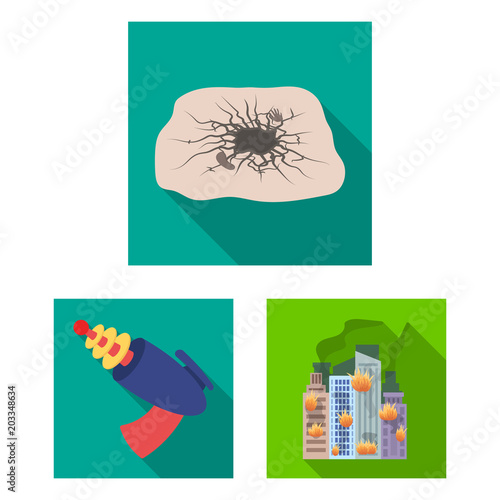A fantastic superhero flat icons in set collection for design. Superhero equipment vector symbol stock web illustration.
