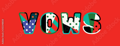 Vows Concept Word Art Illustration