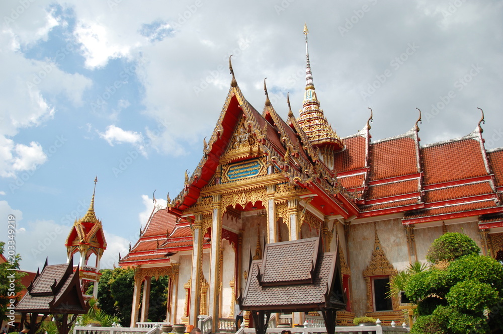 Wat Chalong buddhist temple of Phuket island, Thailand