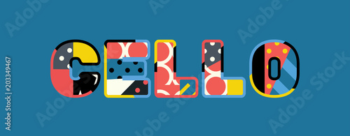 Cello Concept Word Art Illustration