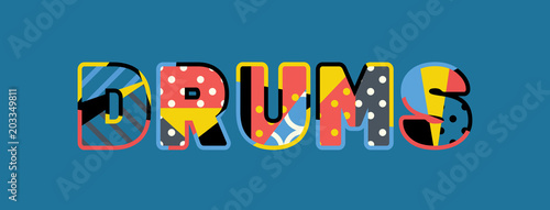 Drums Concept Word Art Illustration