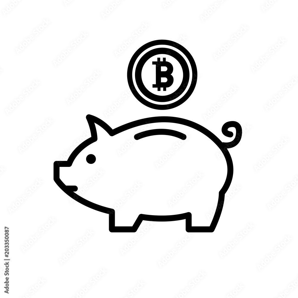 Bitcoin vector icon Bitcoin vector icon