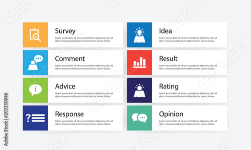 Feedback Infographic Icon Set