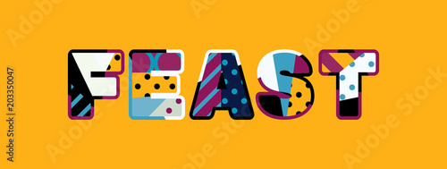 Feast Concept Word Art Illustration