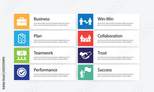 Partnership Infographic Icon Set