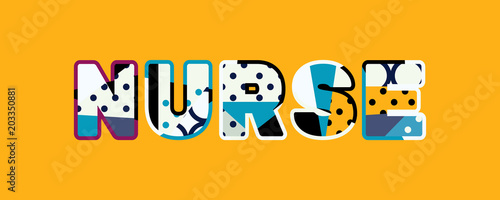 Nurse Concept Word Art Illustration