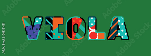 Viola Concept Word Art Illustration
