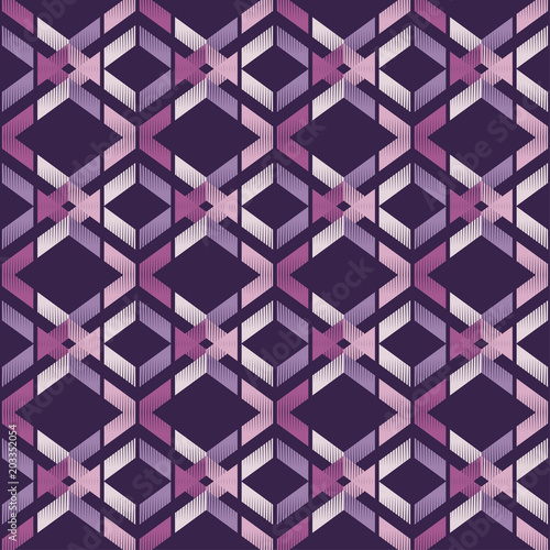 Seamless abstract geometric pattern. Texture of stripes and zigzag. Scribble texture. Textile rapport.