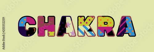 Chakra Concept Word Art Illustration