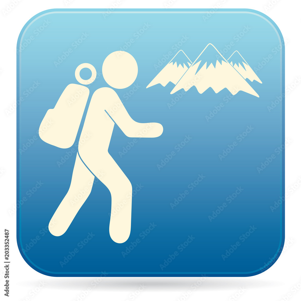 Obraz premium Hiking icon illustration