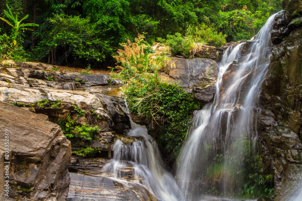 Fototapeta premium Mae Klang Waterfall, Chiang Mai, Thailand