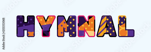 Hymnal Concept Word Art Illustration