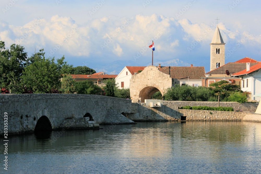 bridge to Nin, Croatia