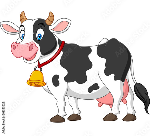 Cartoon happy cow