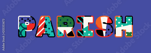 Parish Concept Word Art Illustration