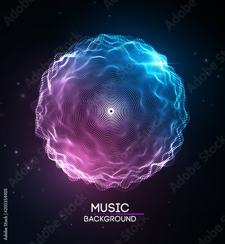 Music abstract background blue. Equalizer for music, showing sound waves with music waves, music background equalizer vector concept.