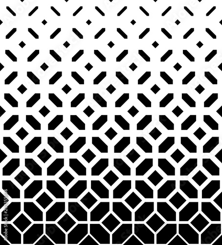 Abstract geometric pattern. Vector background. White and black halftone. Graphic modern pattern. Simple lattice graphic design