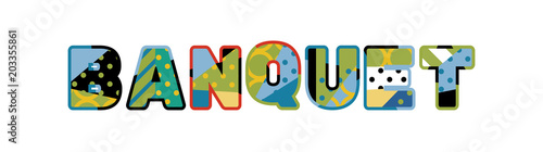 Banquet Concept Word Art Illustration