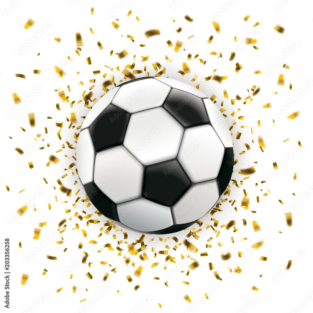 Football Golden Confetti