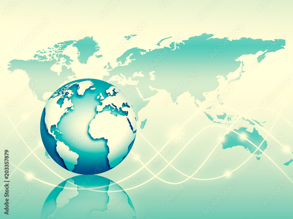 Best Internet Concept of global business. Globe, glowing lines on technological background. Wi-Fi, rays, symbols Internet, 3D illustration Best Internet Concept of global business. Globe, glowing lines on technological background. Wi-Fi, rays, symbols Internet, 3D illustration