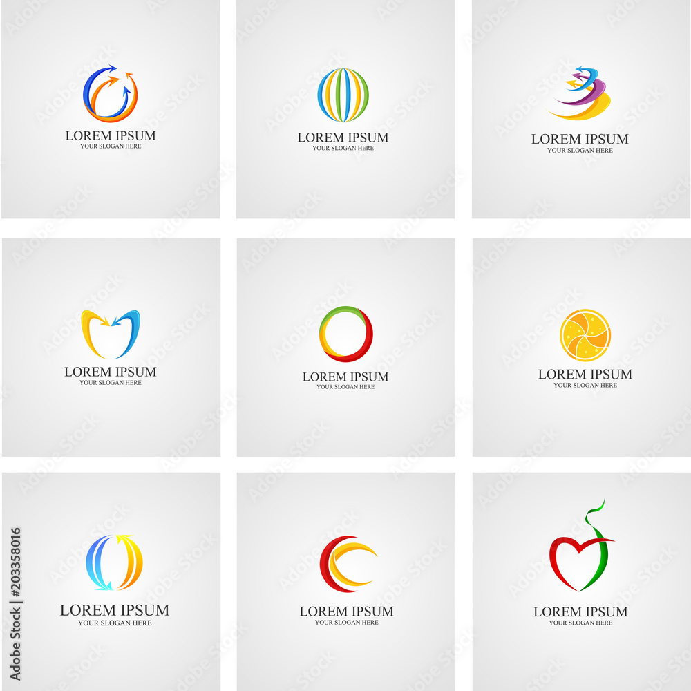 logo set simple vector illustration logo set simple vector illustration