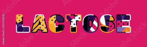 Lactose Concept Word Art Illustration