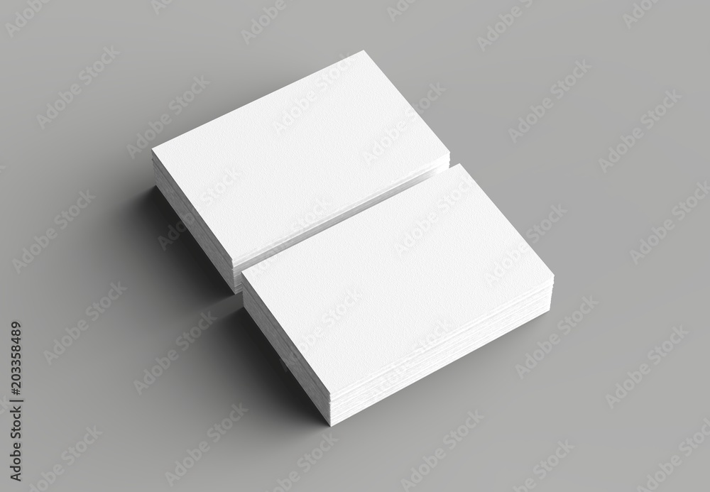 Business card mock up isolated on gray background. Horizontal. 3D illustrating. Business card mock up isolated on gray background. Horizontal. 3D illustrating.