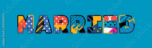 Married Concept Word Art Illustration