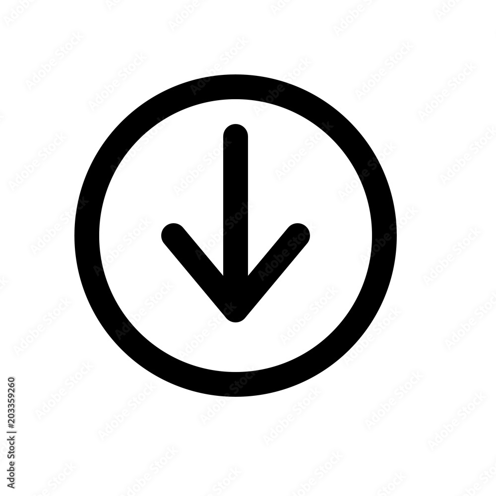 arrow circle down arrow circle down