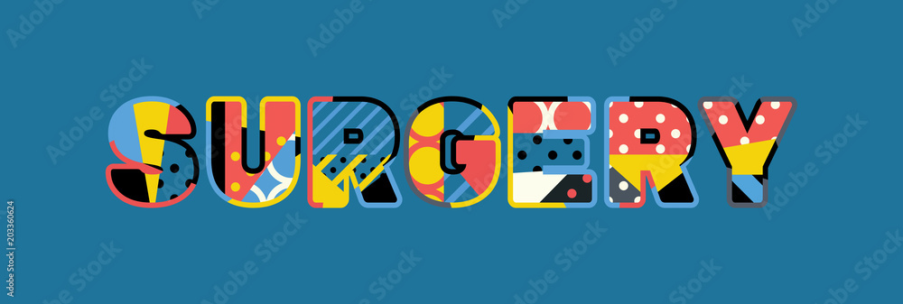 Surgery Concept Word Art Illustration Surgery Concept Word Art Illustration