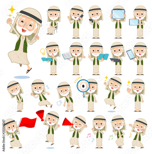 Wallpaper Mural Arab Kandura wearing old men_2 Torontodigital.ca