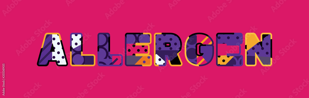 Allergen Concept Word Art Illustration Allergen Concept Word Art Illustration