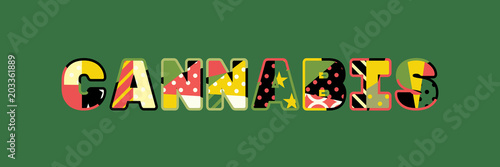 Cannabis Concept Word Art Illustration