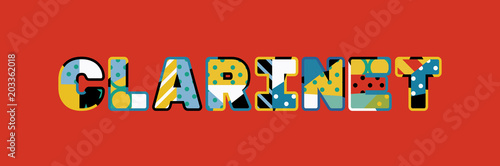 Clarinet Concept Word Art Illustration