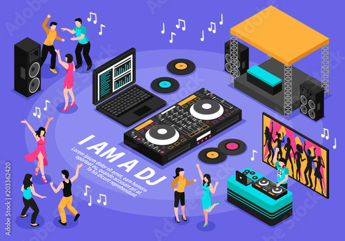 Dj And Music Illustration