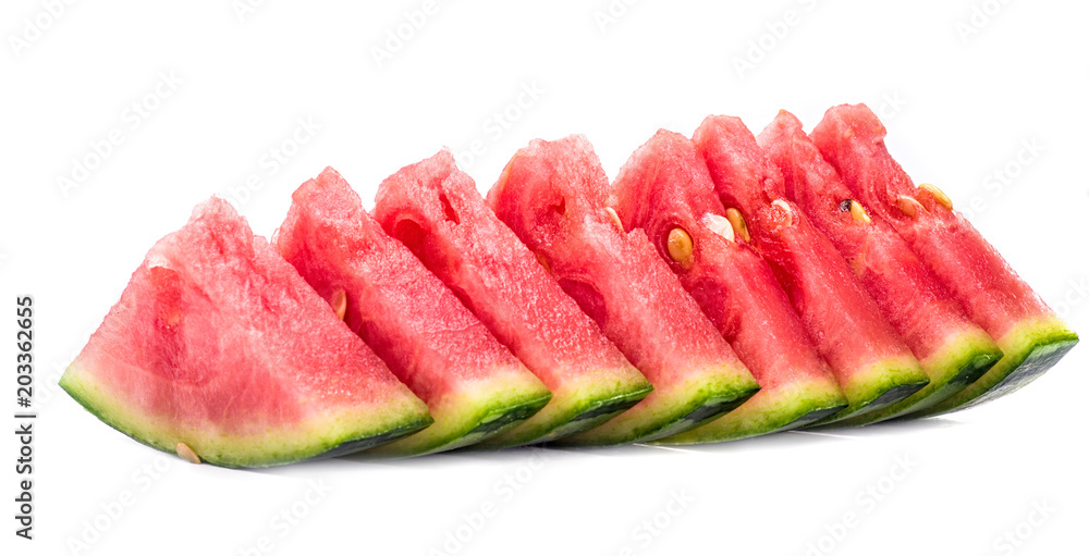 watermelon slices isolated on white watermelon slices isolated on white