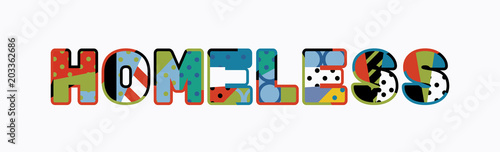 Homeless Concept Word Art Illustration