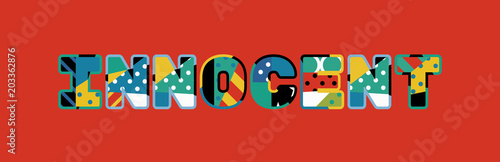 Innocent Concept Word Art Illustration