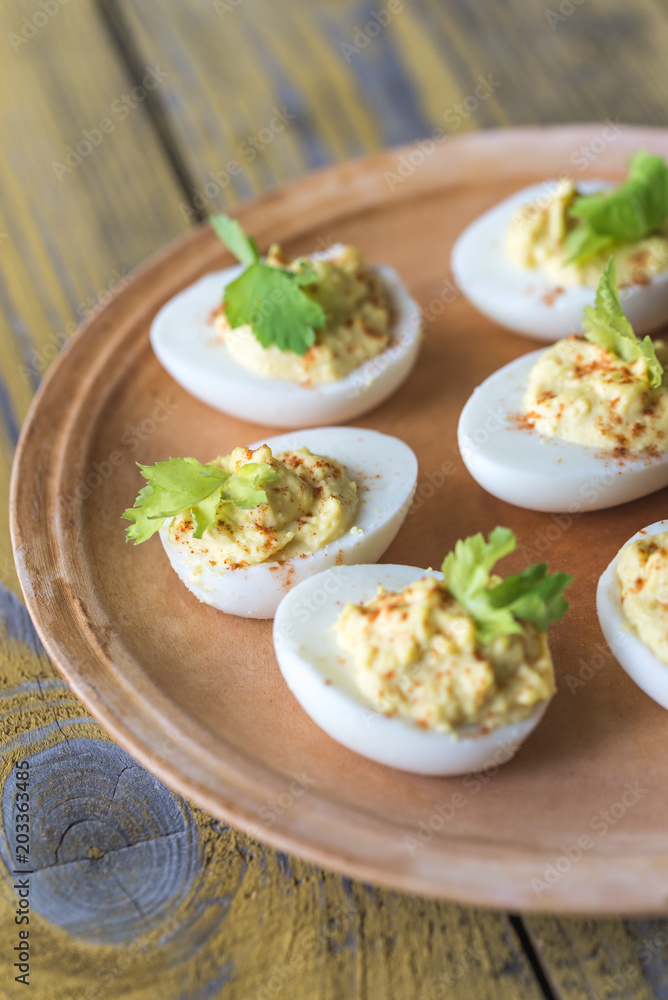 Spicy deviled eggs Spicy deviled eggs
