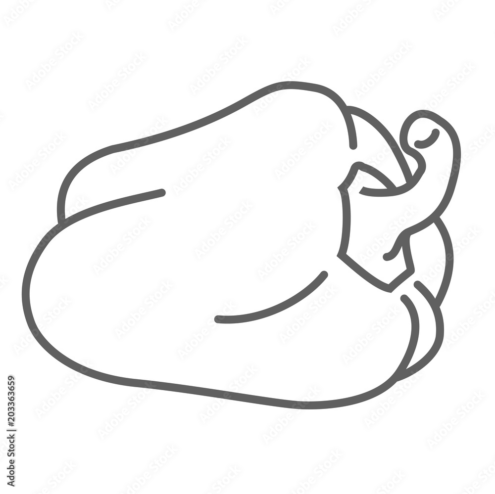 bulgarian pepper flat vector icon bulgarian pepper flat vector icon
