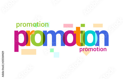 Promotion Overlapping vector Letter Design
