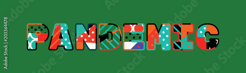 Pandemic Concept Word Art Illustration