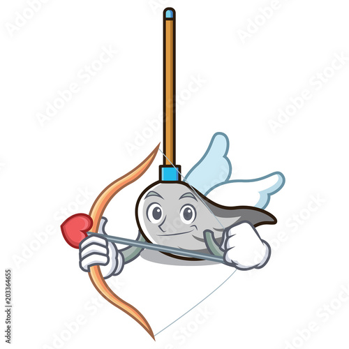 Cupid mop character cartoon style