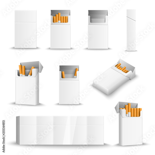 Cigarette Blank Packs Realistic 