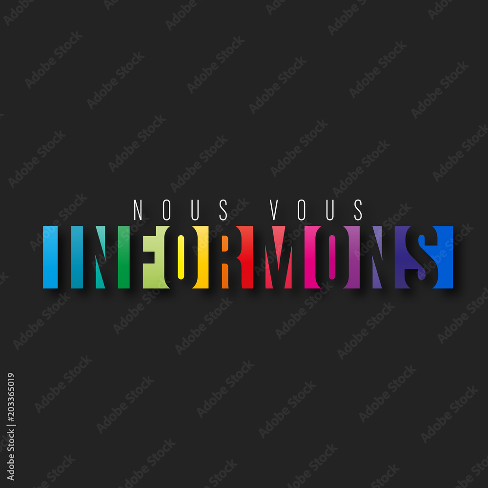 nous vous informons nous vous informons