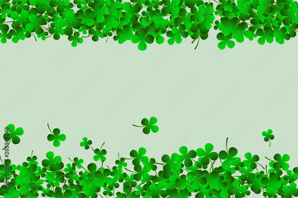 Saint Patricks day background with clover leaves or shamrocks. Saint Patricks day background with clover leaves or shamrocks.