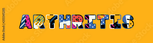 Arthritis Concept Word Art Illustration