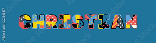 Christian Concept Word Art Illustration