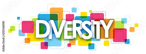 DIVERSITY vector letters icon