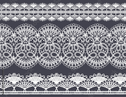 Seamless ribbon vector pattern.